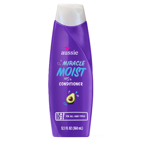 Aussie Miracle Moist Conditioner, 12.1 oz. ultra-rich formula that moisturizes and softens hair