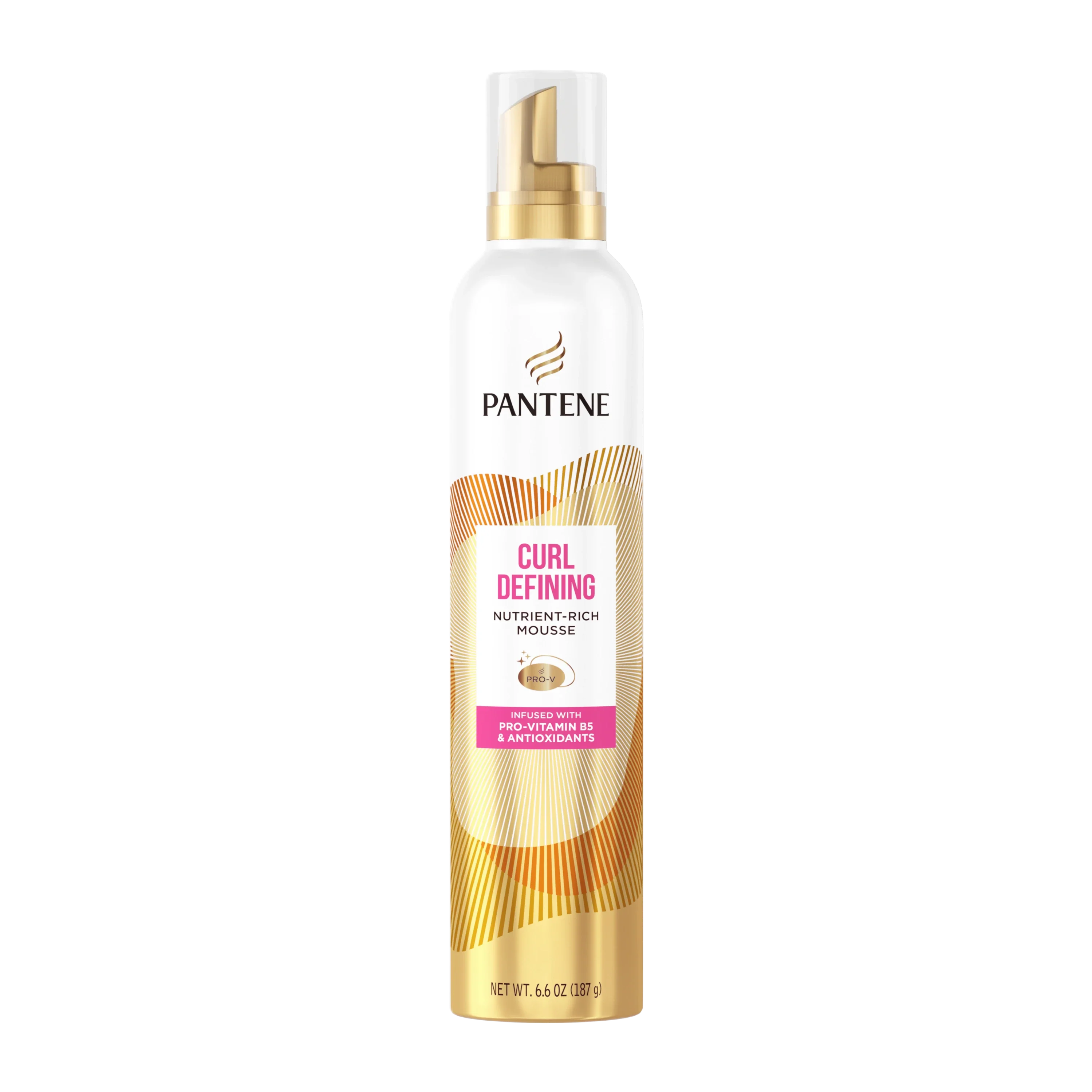 Pantene Pro-V Soft Curls Shaping Mousse, 6.6 Fl. Oz, for curly-haired women who want maximum hold but still have super soft curls