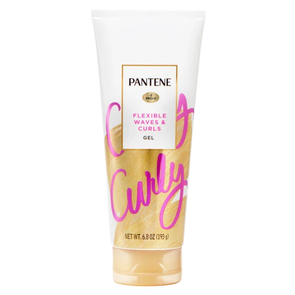 Pantene Pro-V Flexible Waves and Curls Gel, 6.8 oz, strong but touchable hold to help tame frizz and fly-always