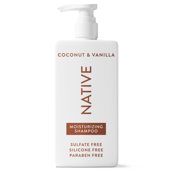 Native Moisturizing Shampoo, Coconut & Vanilla, 16.5 oz, sulfate free, silicone free, paraben free