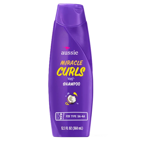 Aussie Miracle Curls Shampoo, 12.1 oz, more defined curls after just a single wash