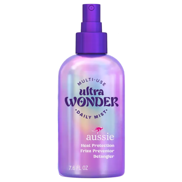 Aussie Ultra Wonder Multi-Use Daily Mist, 7.6 oz, Heat Protection, Frizz Preventor, Detangler
