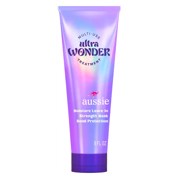 Aussie Ultra Wonder Multi-Use Treatment, 8 oz, Moisture leave-in, Strength mask, Bond protection