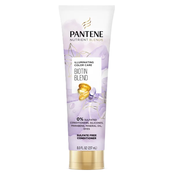Pantene Nutrient Blends Illuminating Color Care, 8 oz, 0% Sulfates, Parabens, Dyes, Mineral Oil