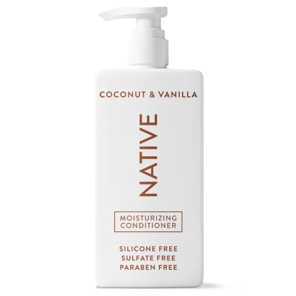 Native Moisturizing Conditioner, Coconut & Vanilla, 16.5 oz, silicone free, sulfate free, paraben free
