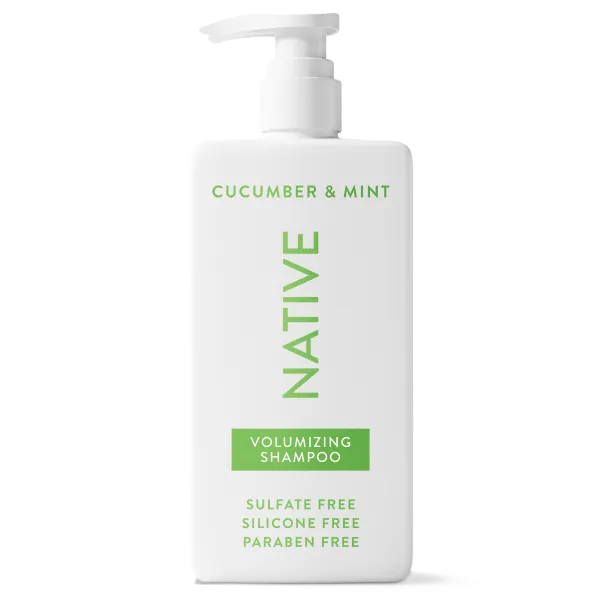 Native Volumizing Shampoo, Cucumber & Mint, 16.5 oz, sulfate free, silicone free, paraben free