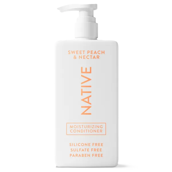 Native Moisturizing Conditioner, Sweet Peach & Nectar, 16.5 oz, silicone free, sulfate free, paraben free