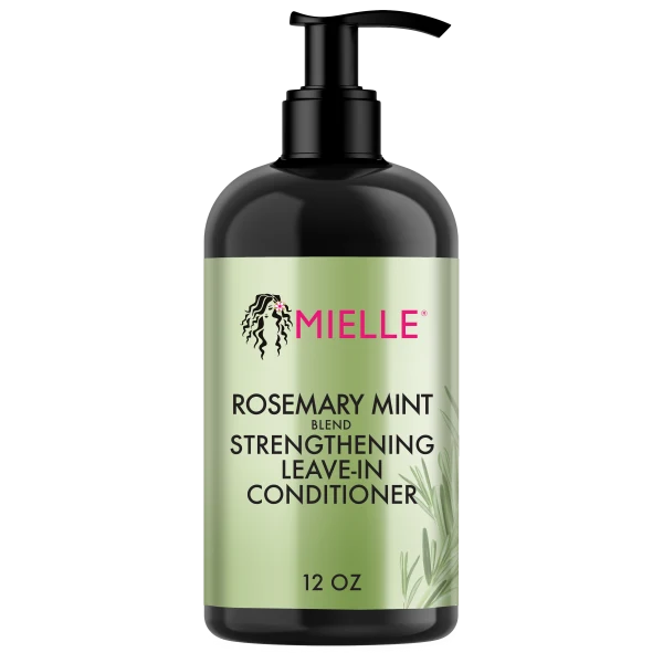 Mielle Rosemary Mint Strengthening Leave-In Conditioner, 12 oz, hydrates while protecting and moisturizing