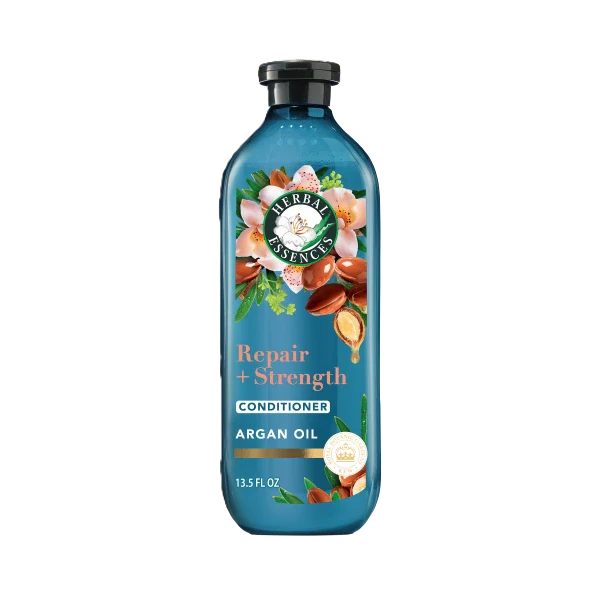 Herbal Essences Pure Plants Argan Oil Repair Conditioner bottle 13.5 fl oz formulated to repair damage restore smoothness